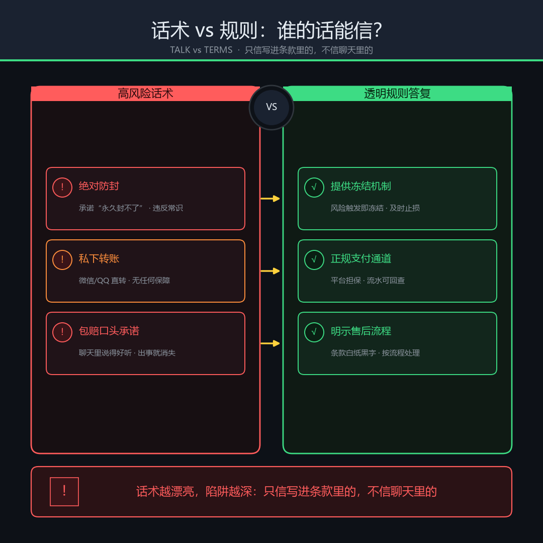 卡盟客服答复可信度对比图